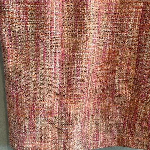 Talbots Tweed Sheath Dress Sleeveless V Neck Office Career 8 - Picture 4 of 5